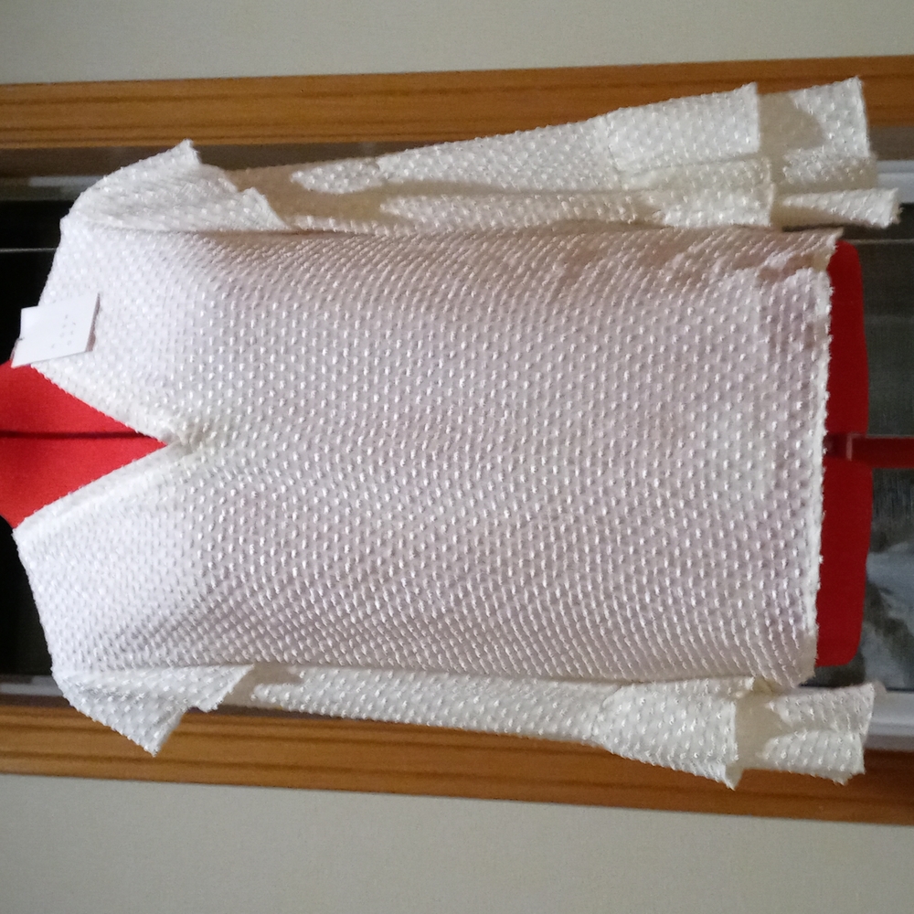 NWT A New Day Blouse V Neck Cream color Size S